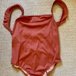 Madewell ruffle strap swimsuit